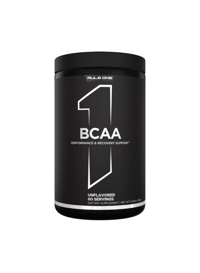 Rule1 R1 BCAA 60 Servings, Performance and recovery support, Unflavored